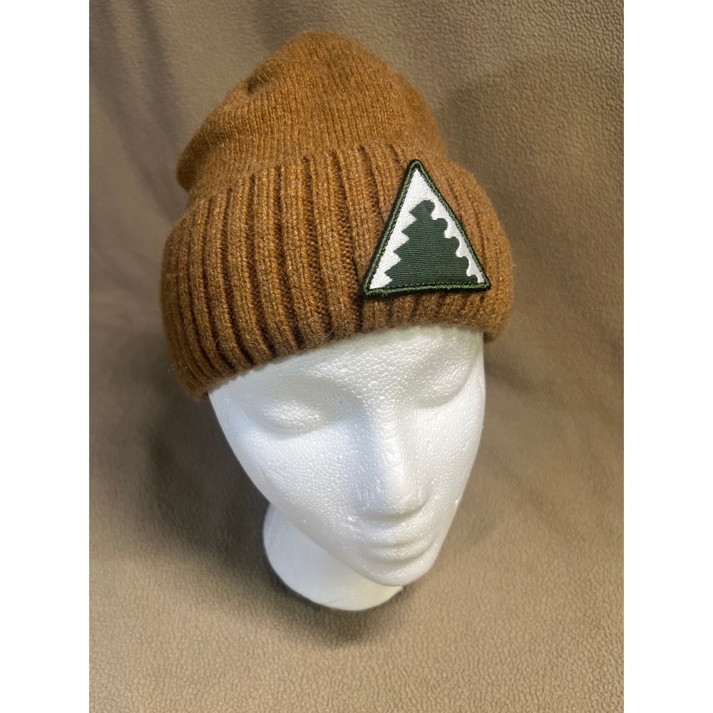 Patagonia Brodeo Beanie Brown‎ Recycled Wool Blend Ribbed Cuff Patagonia Brodeo